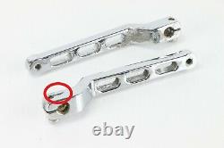 05 Harley Softail CHROME SLOTTED Brake Pedal Shift Lever Control Set