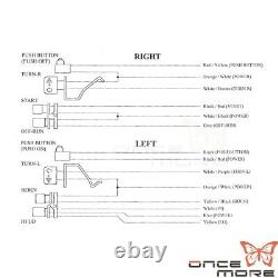 1 Pair Handlebar Control Switch Housing Kit for Harley Davidson 96-2013 XLH1200