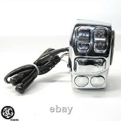 17-22 19 Harley Road King Touring Right Control On Off Kill Switch Chrome Hd72