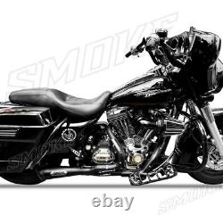 18-23 Harley Davidson Softail Full Exhaust System Black 2-1 Forward Control