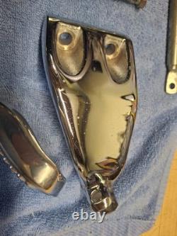 1991 2005 Harley Davidson Dyna Oem Chrome MID Controls With Mounting Hardware