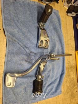 1991 2005 Harley Davidson Dyna Oem Chrome MID Controls With Mounting Hardware