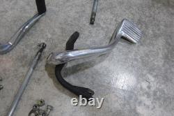 1991-2017 OEM Harley Davidson Dyna Black Mid Controls Foot Pegs Brackets Mounts