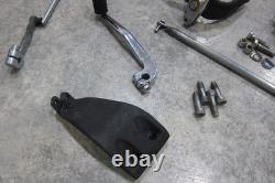 1991-2017 OEM Harley Davidson Dyna Black Mid Controls Foot Pegs Brackets Mounts