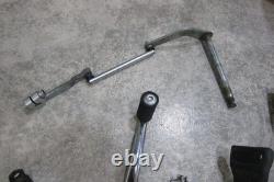 1991-2017 OEM Harley Davidson Dyna Black Mid Controls Foot Pegs Brackets Mounts