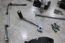 1991-2017 OEM Harley Davidson Dyna Black Mid Controls Foot Pegs Brackets Mounts