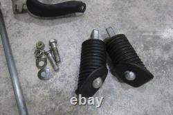 1991-2017 OEM Harley Davidson Dyna Black Mid Controls Foot Pegs Brackets Mounts