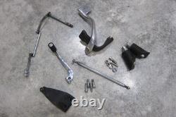 1991-2017 OEM Harley Davidson Dyna Black Mid Controls Foot Pegs Brackets Mounts