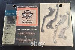 1996-2017 Harley Davidson Brake Clutch Chrome Hand Control Lever Kit NOS