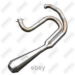 2000-2017 Harley-Davidson Dyna Mide Control fit Custom Exhaust System 2 Into 1