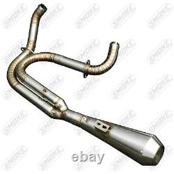 2000-2017 Harley-Davidson Dyna Mide Control fit Custom Exhaust System 2 Into 1