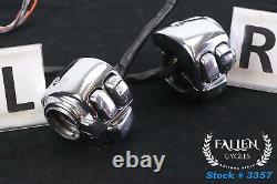 2005 Harley Softail CVO CHROME Hand Switch Control Button Housing Left Right Set