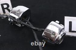 2005 Harley Softail CVO CHROME Hand Switch Control Button Housing Left Right Set