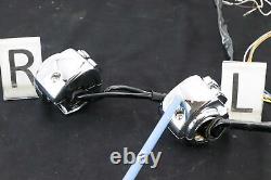2006 Harley Softail CVO CHROME Hand Switch Control Button Housing Left Right Set