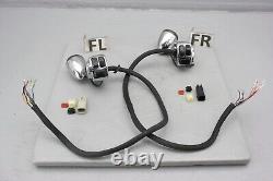 2009 Harley Dyna CVO CHROME Hand Switch Control + Turn Signal Left Right Set