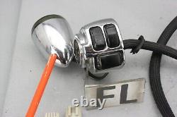 2009 Harley Dyna CVO CHROME Hand Switch Control + Turn Signal Left Right Set