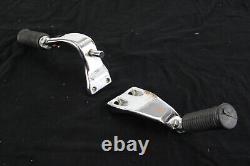 2012 Harley Dyna Chrome Mid Control Driver Left Right Foot Peg & Mount Bracket