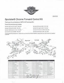 360 Twin Chrome Forward Control Kit Harley Davidson Sportster 1991-2003