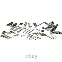 360 Twin Harley Davidson Sportster XL Chrome Forward Control Kit 1986-1990