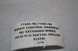 71563-96 71564-96 Right Handlebar Control Harness 2010 Harley Davidson Softail