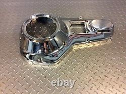 85-88 Harley Davidson FXR FLT Models Mid Control Chrome Outer Primary Cover