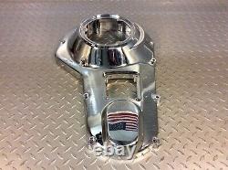 85-88 Harley Davidson FXR FLT Models Mid Control Chrome Outer Primary Cover