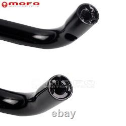 Black 1 Inch Handlebar T-Bar Drag Bar 6'' Riser For Harley Sportster Dyna 82-UP