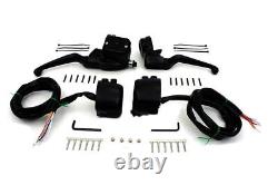 Black 9/16 Handlebar Control Kit for FXD FLST FXST XL 1996-2007 Harley Davidson