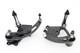 Black Billet Extended Forward Control Set Fits Harley Davidson