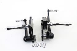 Black Billet Extended Forward Control Set fits Harley Davidson