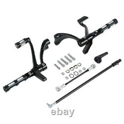 Black Forward Control Footpeg Rest Linkage Fit For Harley Sportster 2014-later