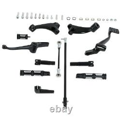 Black Forward Control Footpeg Rest Linkage Fit For Harley Sportster 2014-later