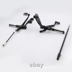 Black Forward Control Pegs Levers Linkage Fit For Harley Sportster 2014-2022 20