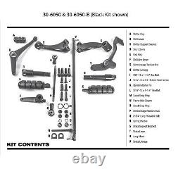 Black Forward Controls Fits Harley-Davidson Sportster Nightster Custom Low Iron