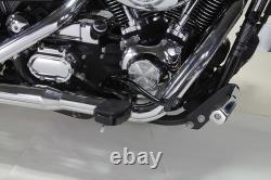 Black Further Forward Mid-Control Kit fits Harley Davidson