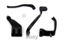 Black Further Forward Mid Control Kit fits Harley Davidson