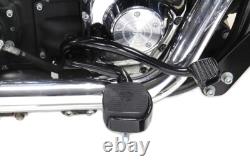 Black Further Forward Mid Control Kit fits Harley Davidson