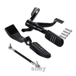 Black Mid Control Foot Peg Lever Fit For Harley Sportster XL 883 1200 2004-2013