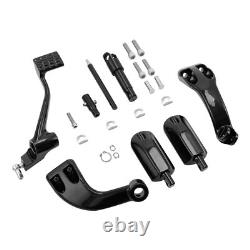 Black Mid-Controls Shifter Lever Pegs Kit Fit For Harley Sportster XL 2014-2022