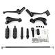 Black Rear Controls Footpeg Levers Linkages For Harley Sportster Iron 883 2014+