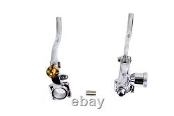 Bobber Hand Control Kit Chrome fits Harley Davidson