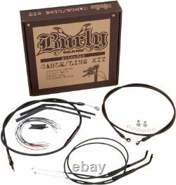 Burly Brand B30-1012 Cable Control Kit 14 Ape Hangers Harley Softail FXST