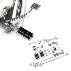 Chrome Forward Control Peg Linkages Levers Fit For Harley Sportster XL883 04-13