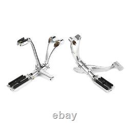 Chrome Forward Control Peg Linkages Levers Fit For Harley Sportster XL883 04-13