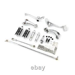 Chrome Forward Control Peg Linkages Levers Fit For Harley Sportster XL883 04-13