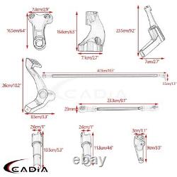 Chrome Forward Controls Kit For Harley-Davidson Sportster XL883 XL1200 2004-2013