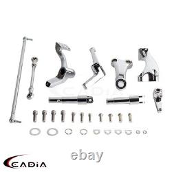 Chrome Forward Controls Kit For Harley-Davidson Sportster XL883 XL1200 2004-2013