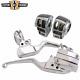 Chrome Handlebar Control Kit 15mm Fit For Harley Touring With Radio+cruise 2008-13
