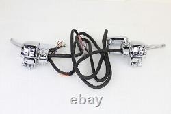 Chrome Handlebar Control Kit fits Harley Davidson