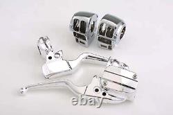 Chrome Handlebar Control Kit fits Harley Davidson